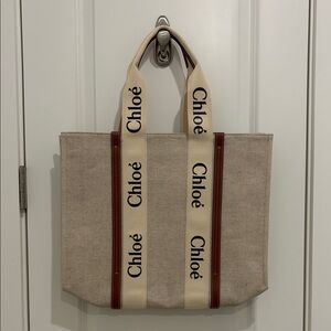 Chloe Beige and Brown Tote Bag